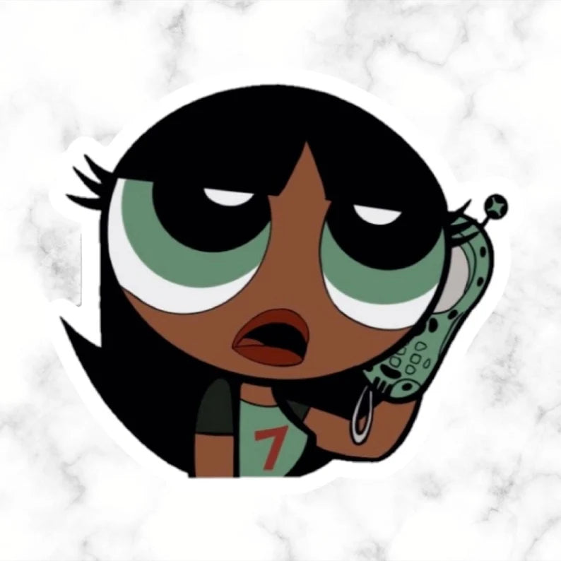 Brown Skin Powerpuff Girls – Digital Stickers (All 3 Included)